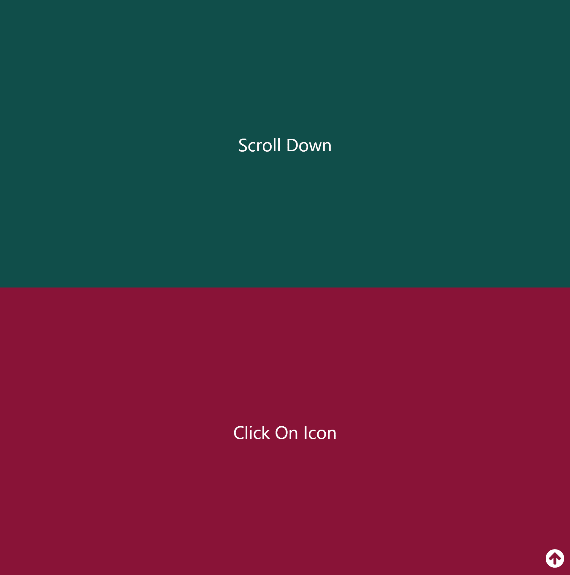 Tailwind CSS Smooth Scroll Bottom to top Using JavaScript