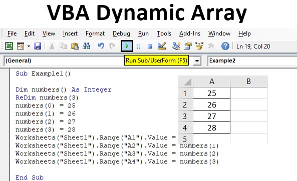 How To Use VBA Dynamic Array In Excel Excel Examples