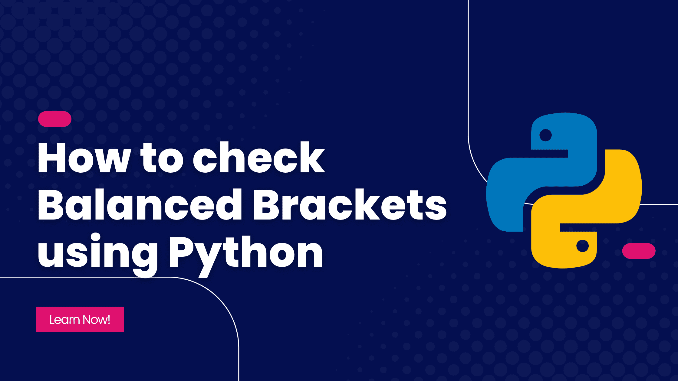 How to check Balanced Brackets using Python