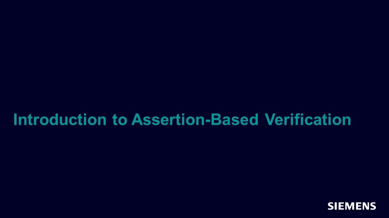 Introduction to AssertionBased Verification ABV