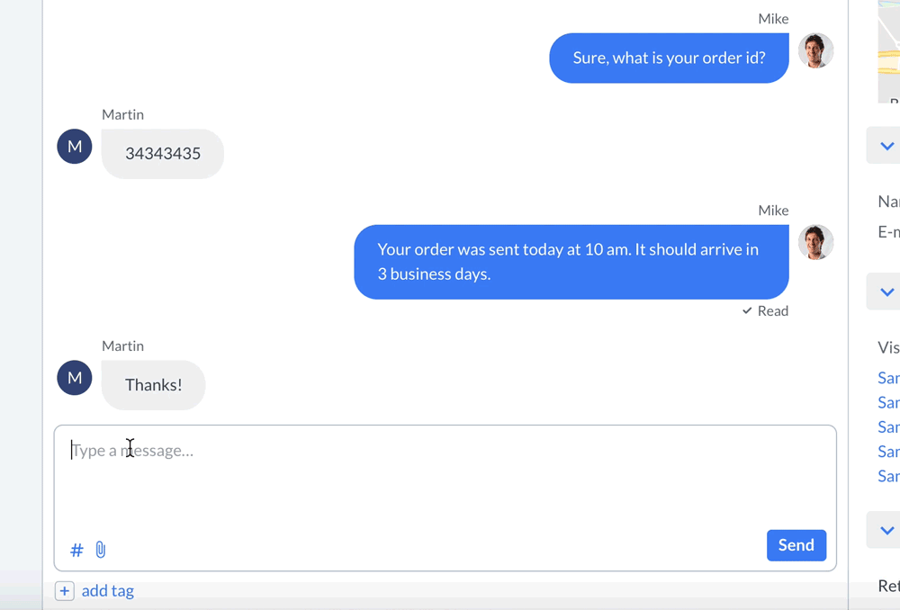 Canned response examples LiveChat Help Center