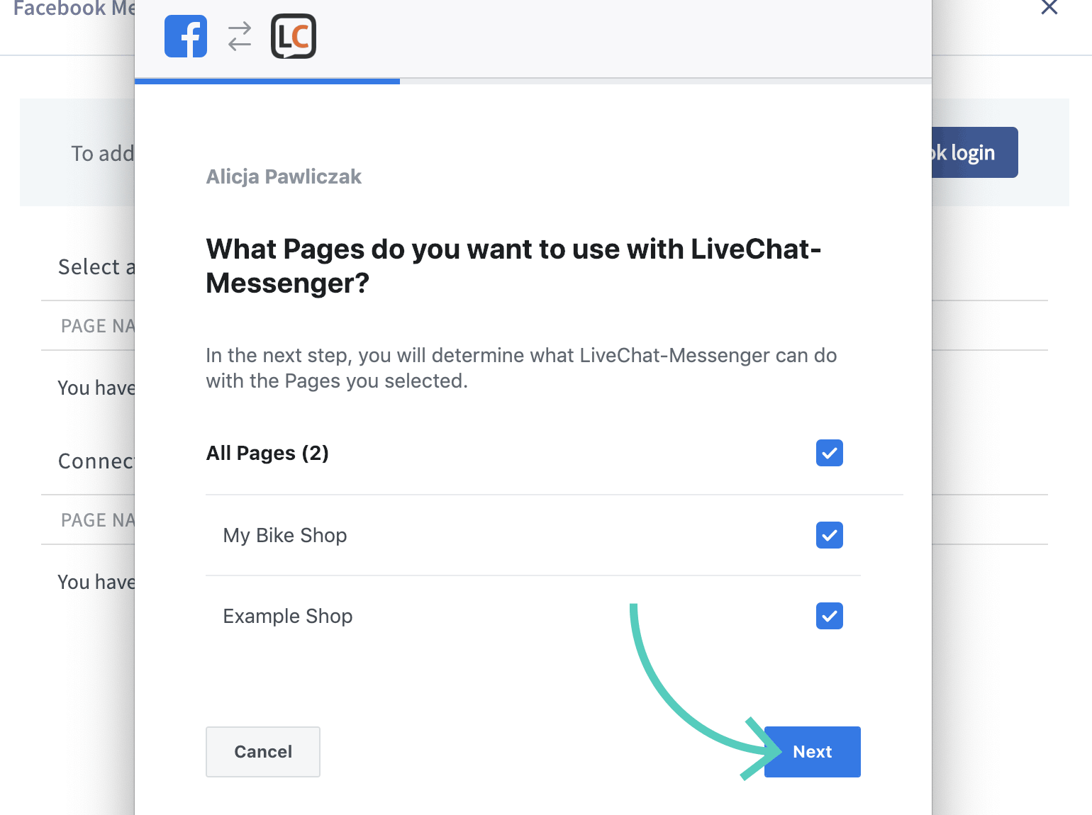 Connect Facebook Messenger to LiveChat LiveChat Help Center