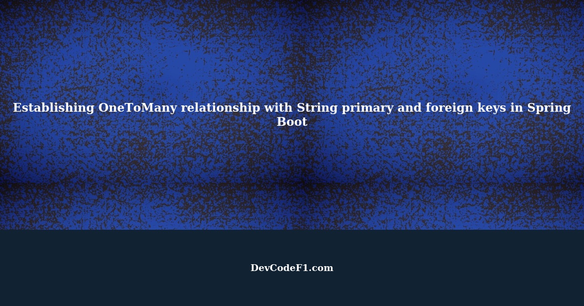 How to establish relationship between two model where primary