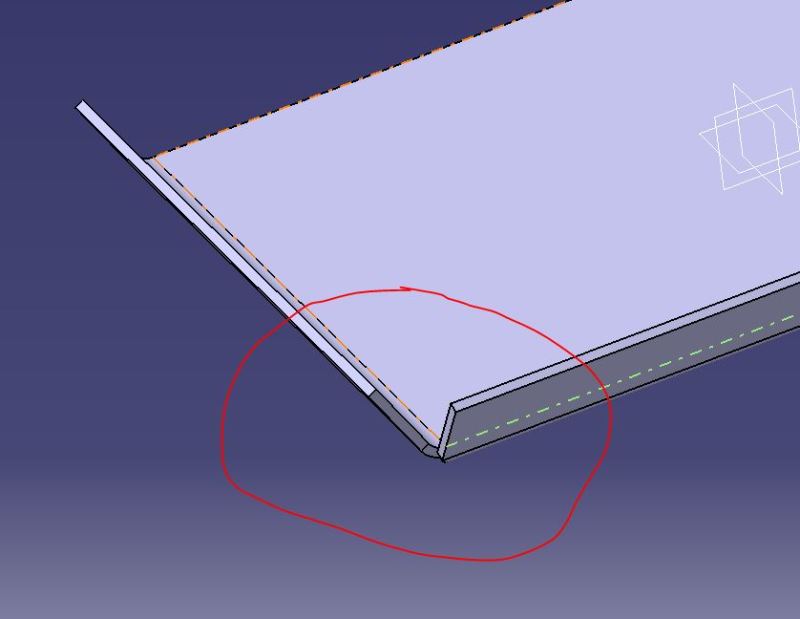 Sheetmetal design angled walls DASSAULT CATIA products EngTips