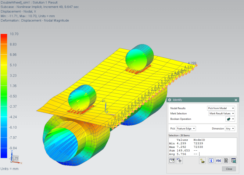 Contact issue with paper transport (NX nastran SOL 601 129 ) Nastran