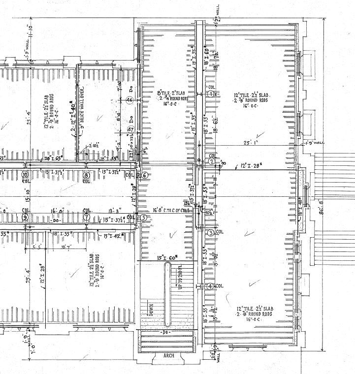 1920's era concrete joist designation Structural engineering other