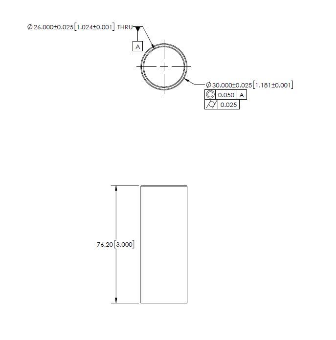 Tolerancing Press Fit Thin Tubes Drafting Standards, GD&T & Tolerance