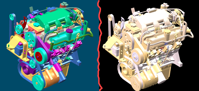 Change colors in an assembly Siemens UG/NX EngTips