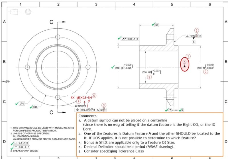 Value of secondary B in the circular runout Drafting Standards, GD&T & Tolerance Analysis