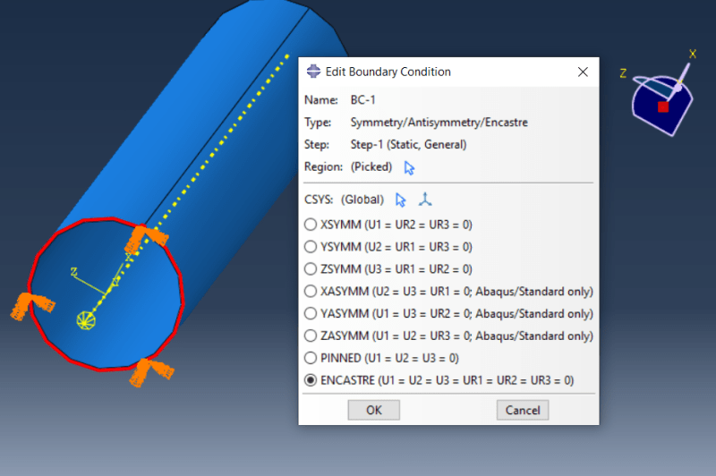 How to create sliding between two cylindrical tubes in Abaqus