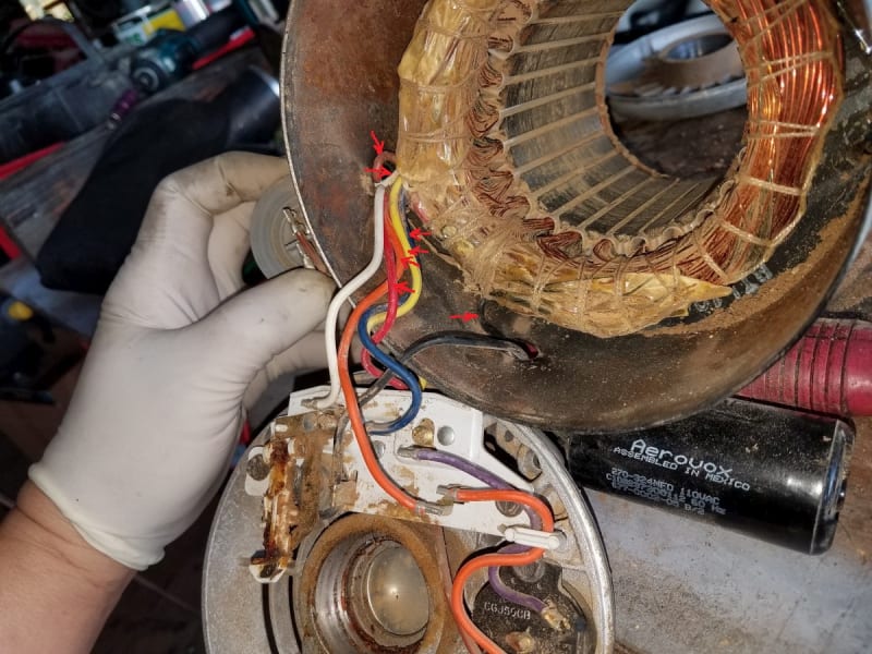 Rewiring 120/240V motor to reverse rotation Electric motors