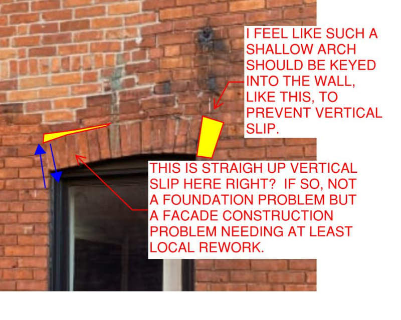 sagging outside brick wall Structural engineering general discussion