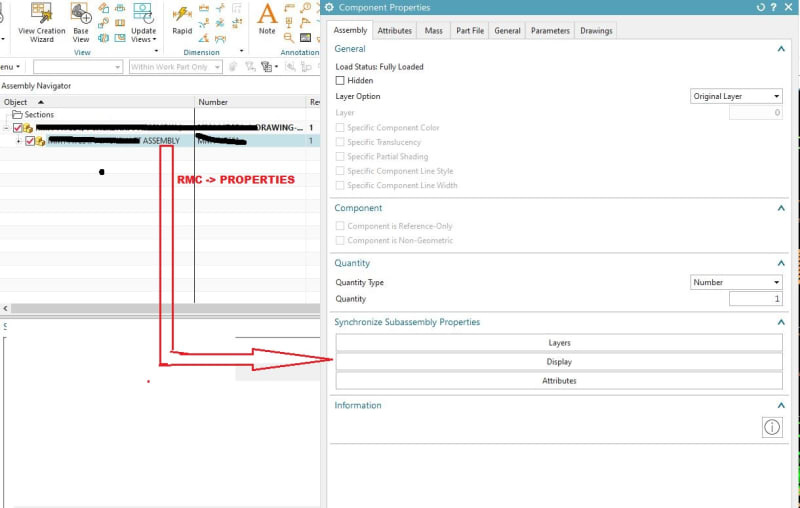 NX12 Assembly and Component color changing Siemens UG/NX EngTips