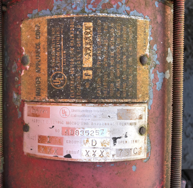 Help Identifying Correct Classification of Haz Loc Electric Motor