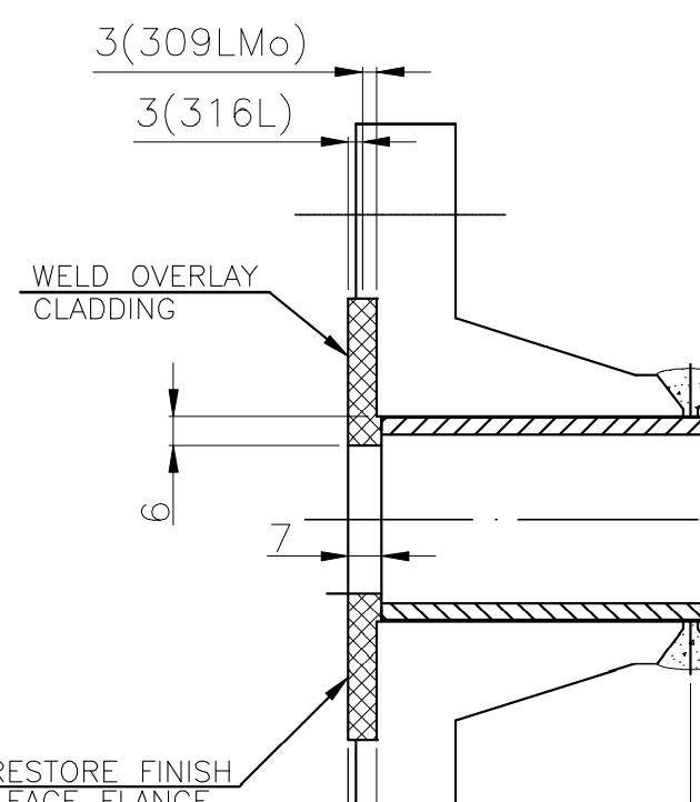 Cladded flanges Boiler and Pressure Vessel engineering EngTips