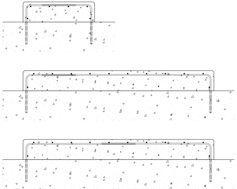 Concrete Pedestal Temperature/Shrinkage Reinforcement vs. Interface