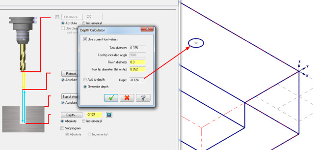 Spot Drill Tip Calculator >