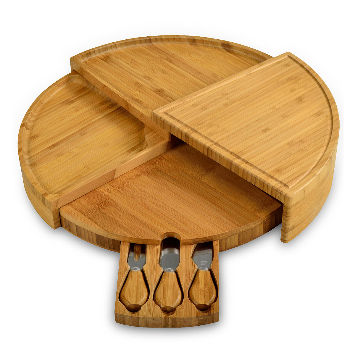 Very Goods COMPACT SWIVEL CHEESE BOARD WITH KNIVES cheese knives