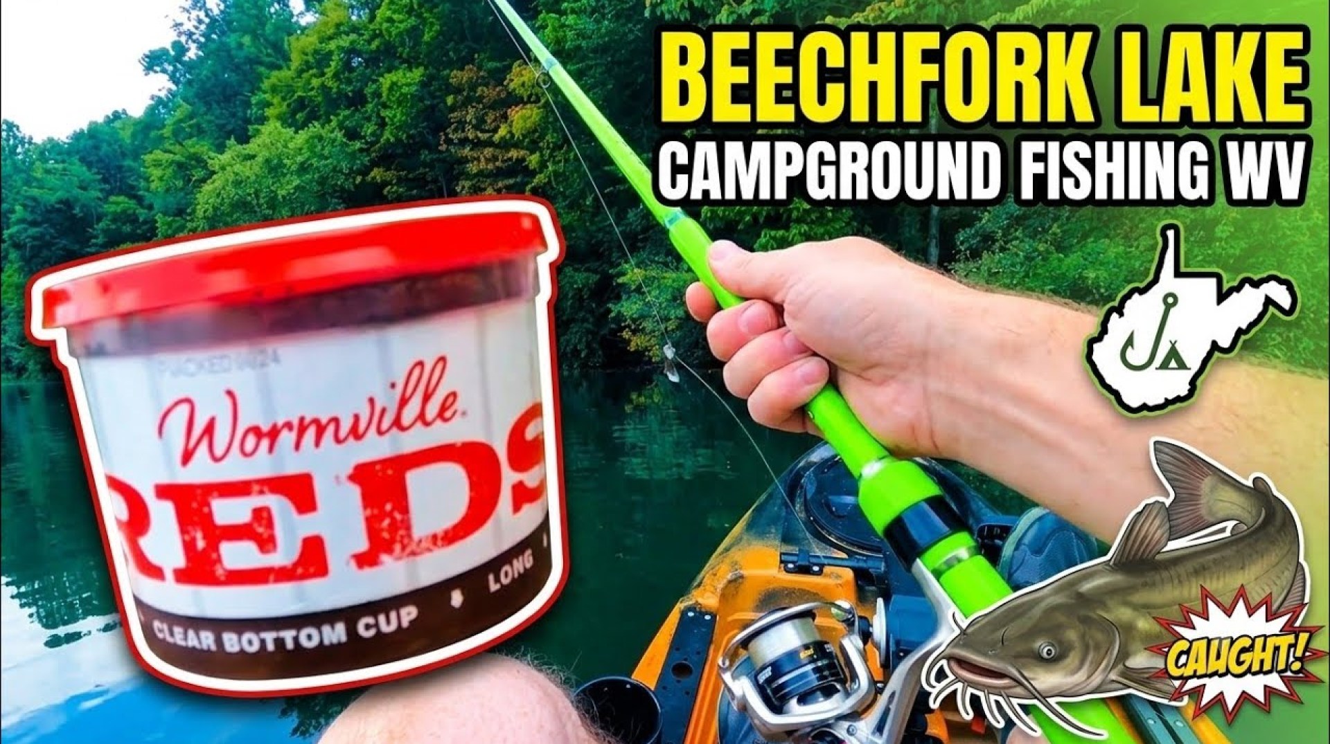 Beechfork Lake campground, West virginia ,Kayak fishing