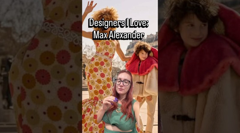 We will watch his career with great interest #maxalexander #fashion #sustainablefashion