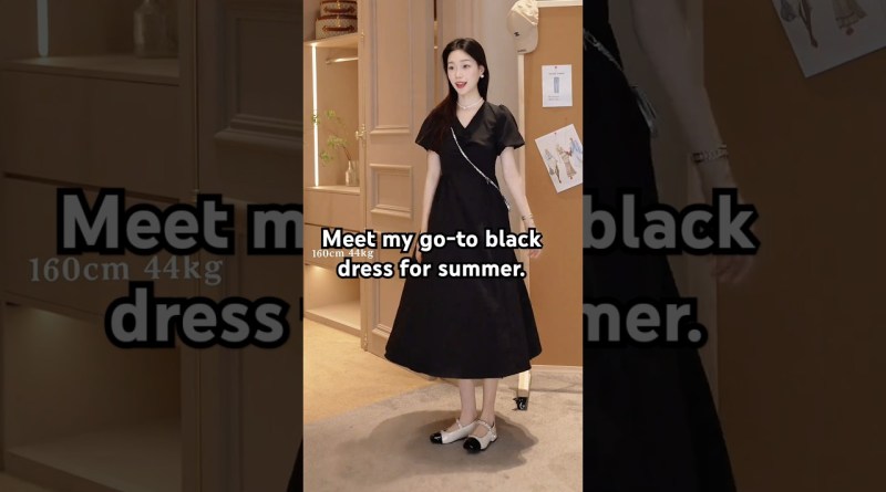 Meet my go-to black dress for summer. #ootd #outfitideas #fashion #style #summer #dress