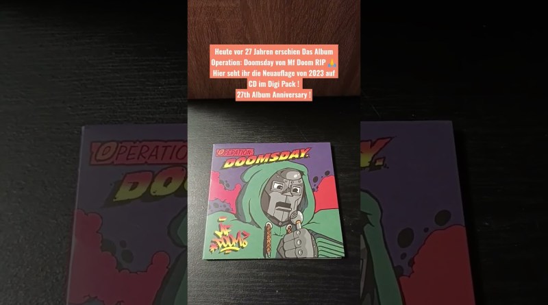 #mfdoom #operationdoomsday #1999 #2023 #ripmfdoom #hiphopcd #rap #longisland #nyc #digipack