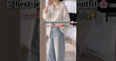 5 Best jean shirt outfit for girls🌸#ootd#fashion#shorts#shortvideo#cute#love#trending#style#ytshorts