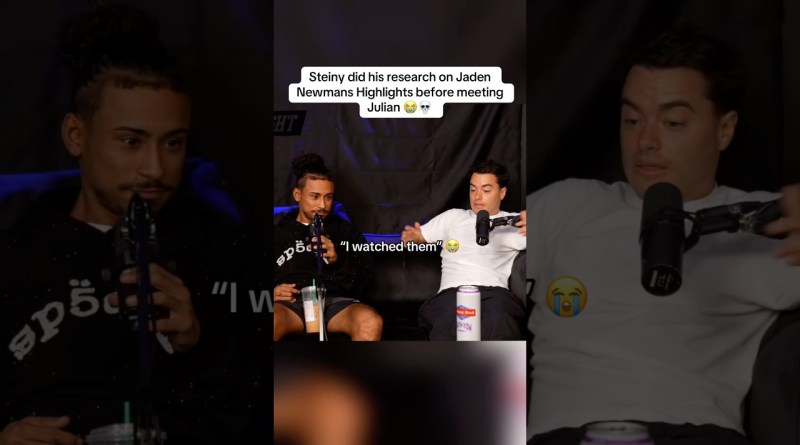 Steiny watches Jaden Newman VIDEO 😭💀 #shorts #funny #podcast #nelk #steiny #juliannewman