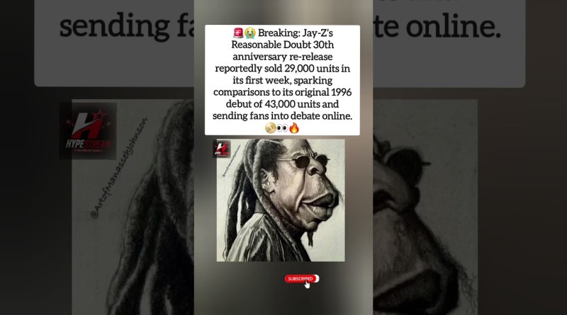 🚨🔥 Reasonable Doubt Re-Release Numbers Have Fans Talking #shorts #viral #trending #jayz #fyp