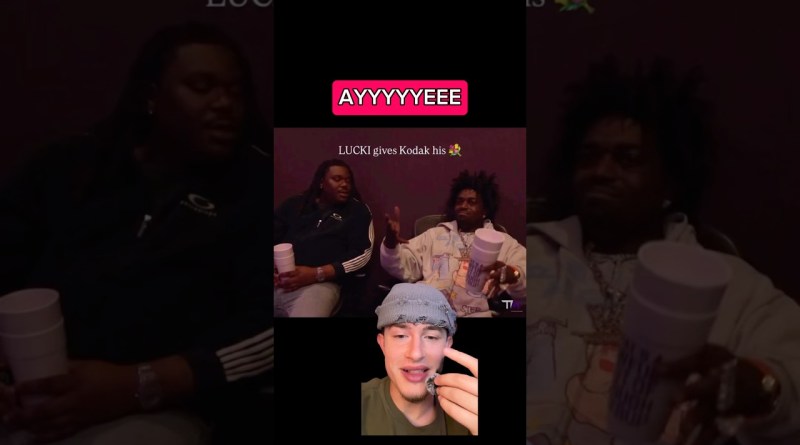 Lucki gives Kodak Black his flowers🥹 #lucki #kodakblack #rapnews #hiphopnews #hiphopnews