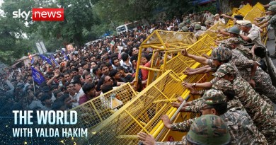 India's police clash with 'Cockroach Janta Party' youth protesters | The World with Yalda Hakim