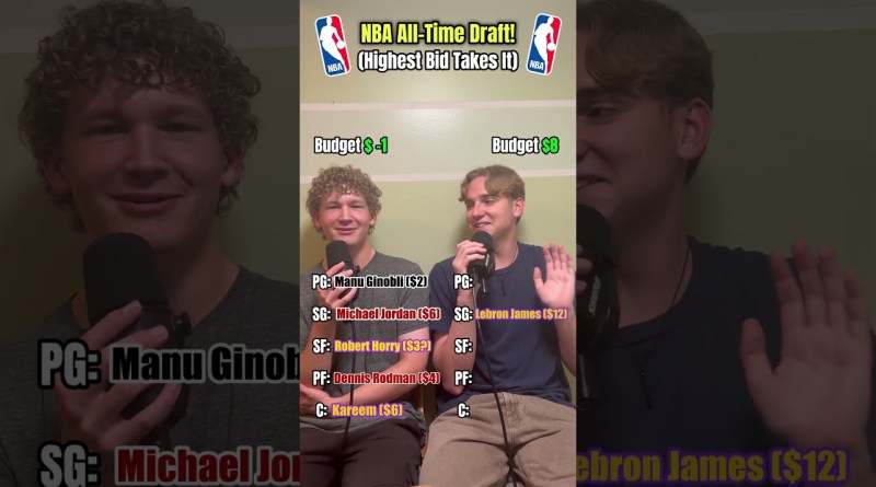 Spend  To Build an ALL-TIME NBA Lineup! #nba #sports #shorts
