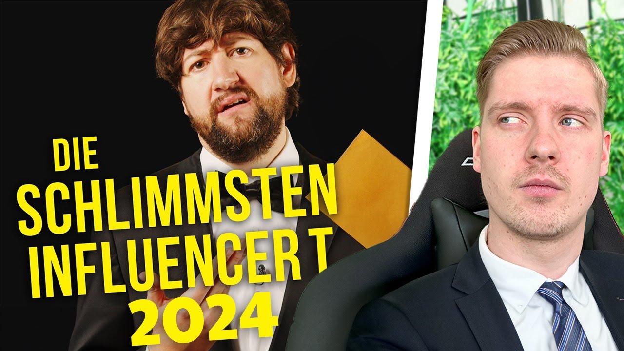 Die SCHLIMMSTEN INFLUENCER 2024 – Der Anti-Webvideopreis