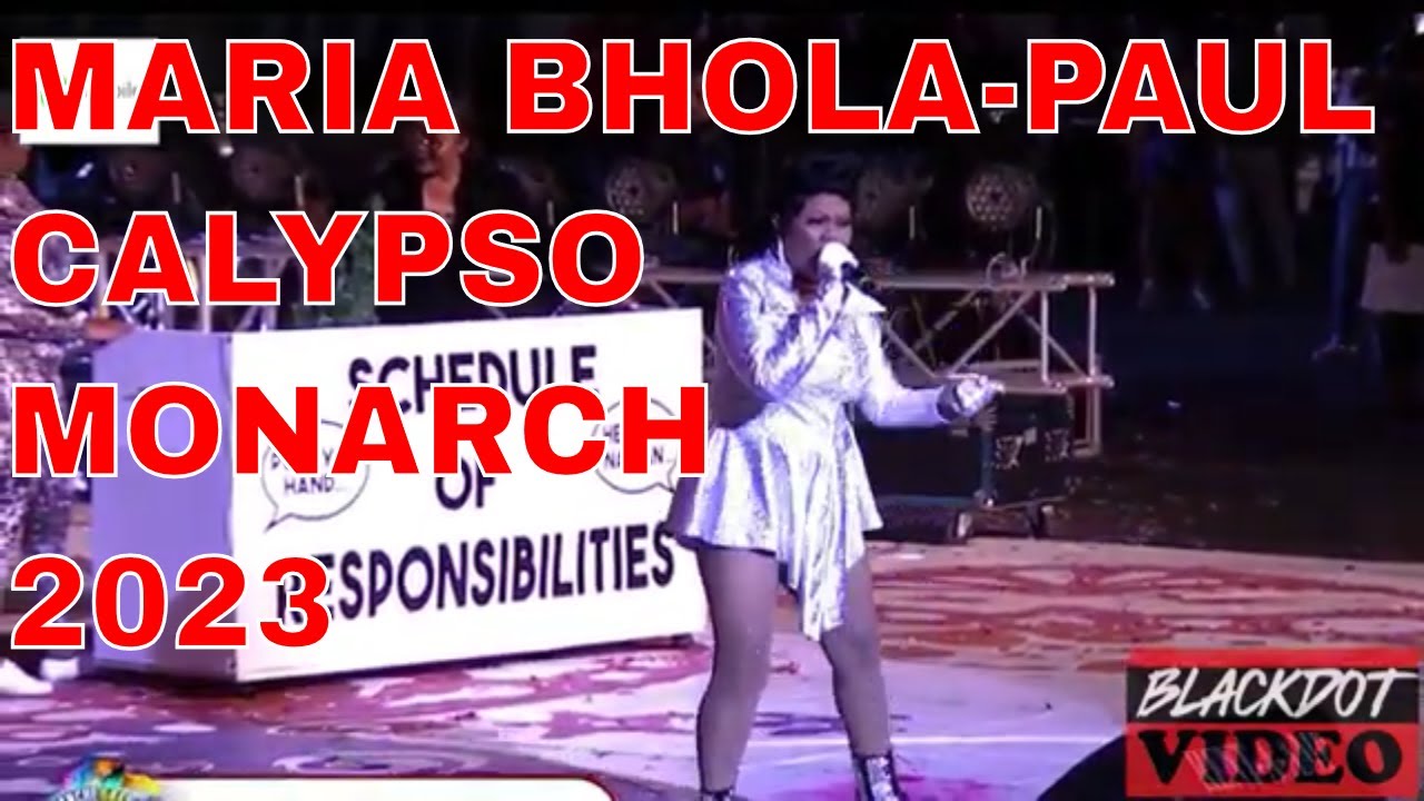 Maria Bhola-Paul People Man 2023 Dimanche Gras show – Calypso Finals Trinidad Carnival 2023