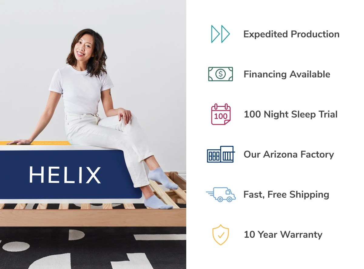 Shop the Helix Midnight Medium Feel Mattress with Pressure Relief