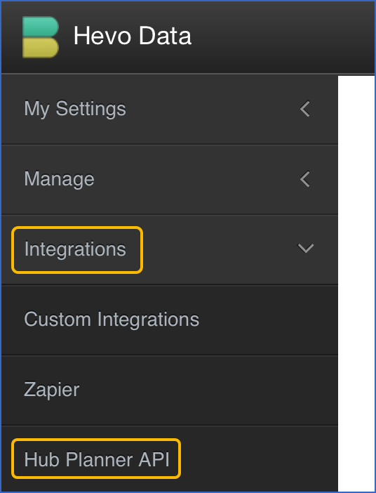 Hub Planner Hevo Data