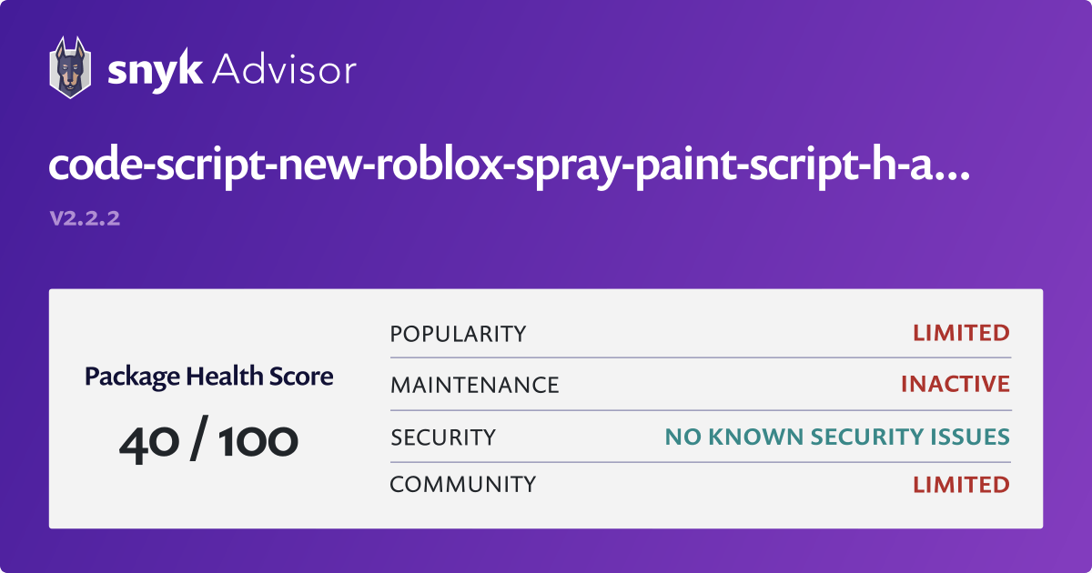 codescriptnewrobloxspraypaintscripthack05bufz npm package