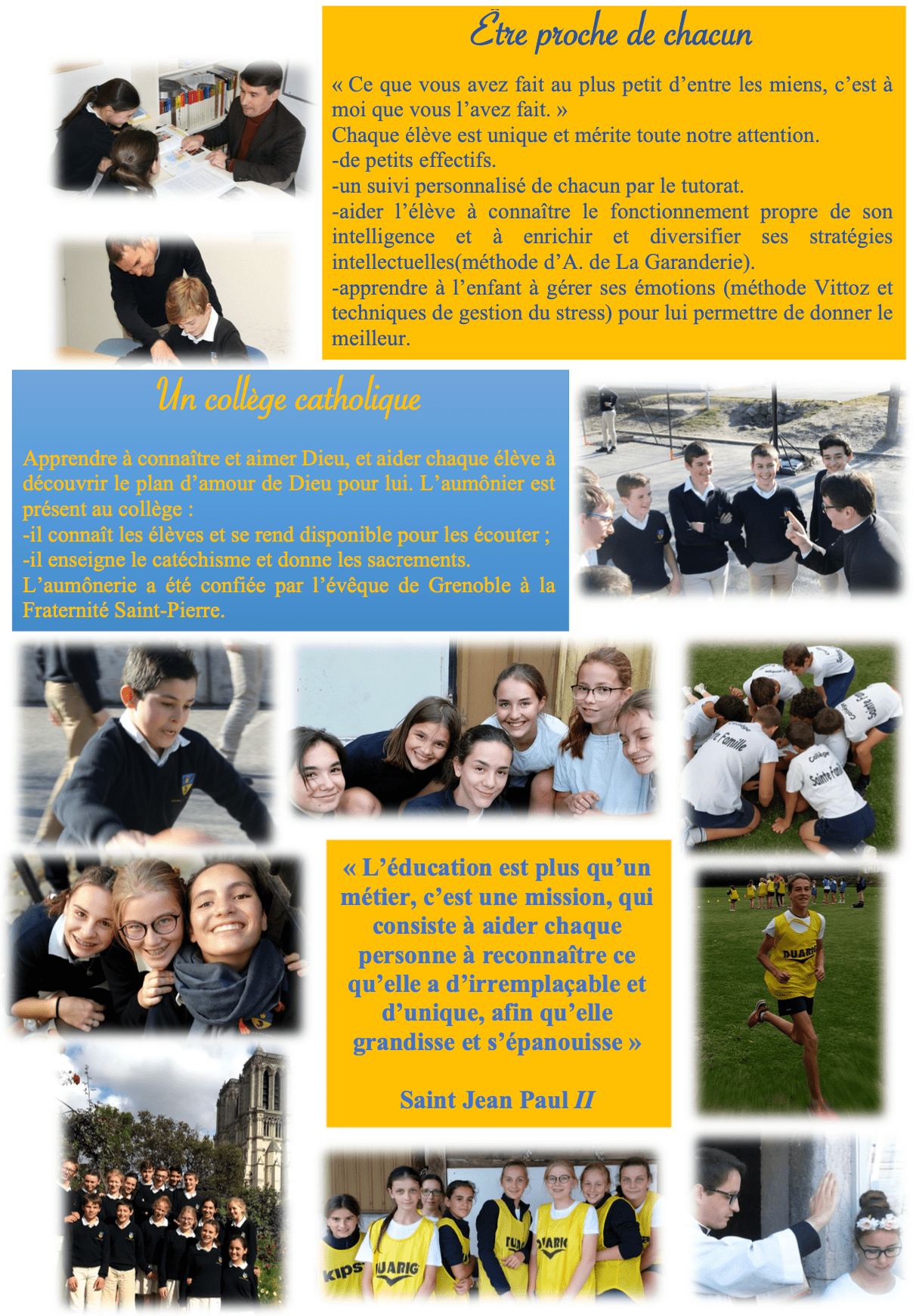 Aideznous à construire une chapelle pour le collège de la SainteFamille