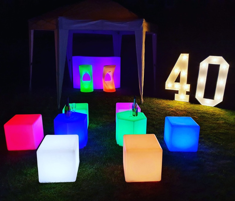 Silver Package Let It Glow LED Event Hire