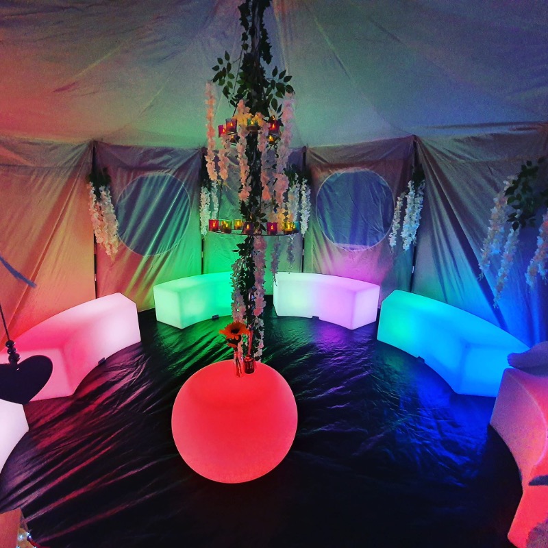 Chill Out Tent Let It Glow LED Event Hire