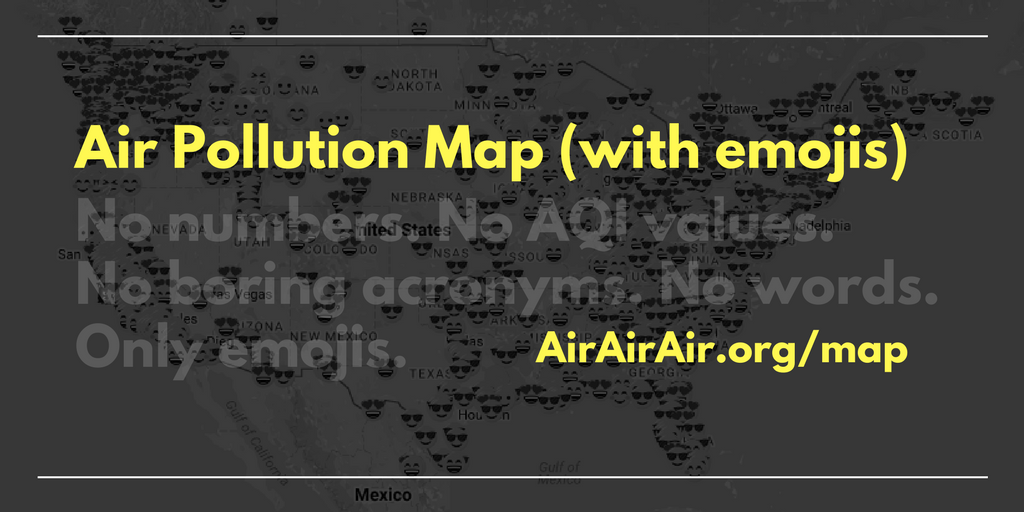 Emoji Air Pollution Map