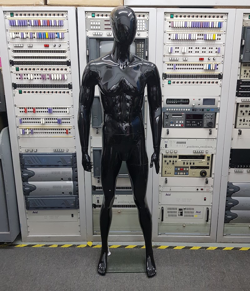 Gloss Black Male Mannequin LONDON PROP HIRE