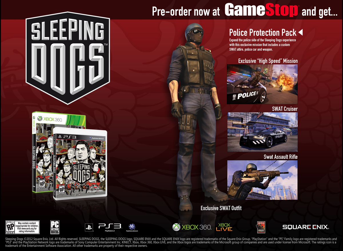 Sleeping Dogs preorder items announced Nerd Appropriate