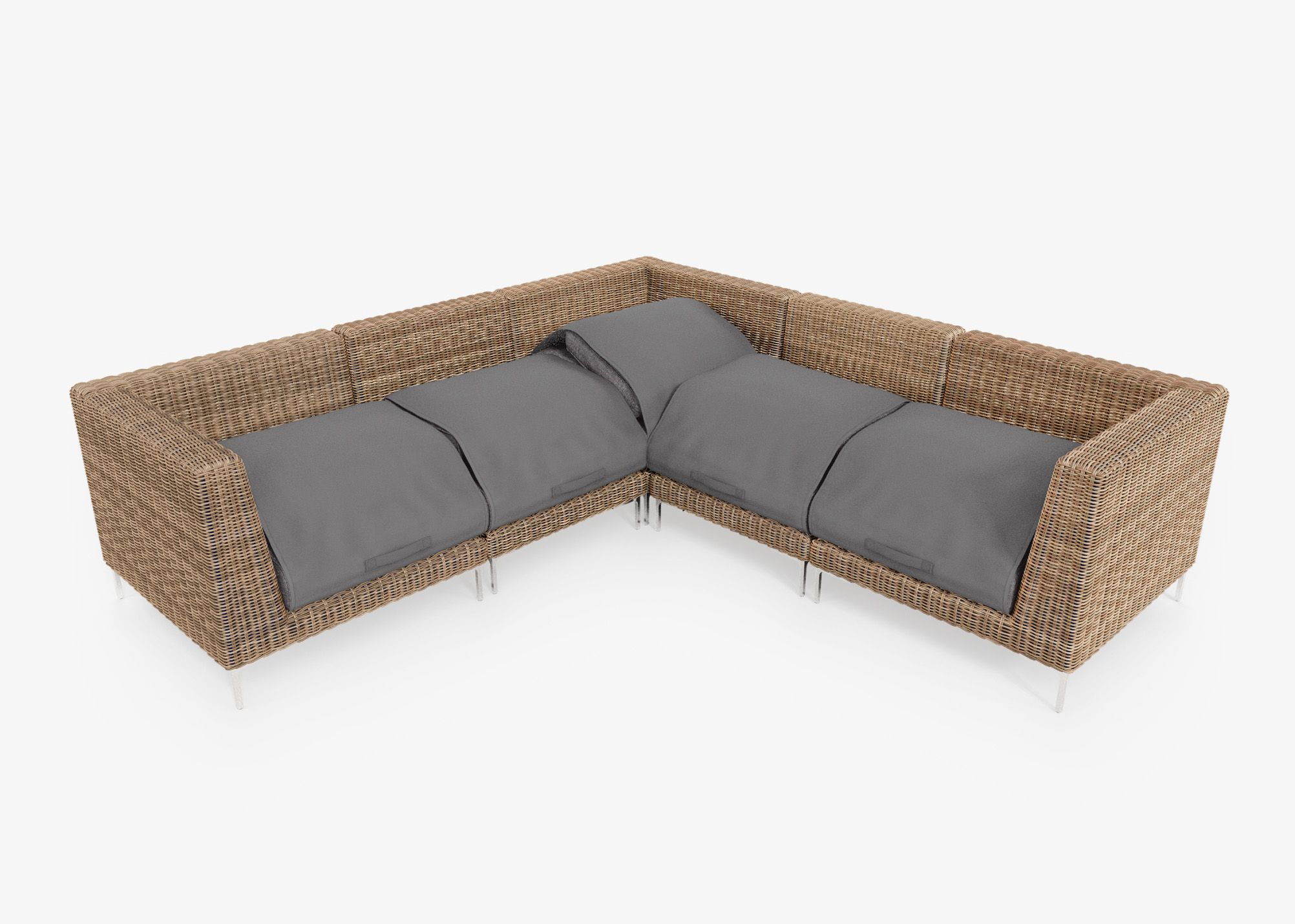 Outer Modular Outdoor Brown Wicker Furniture · Outer