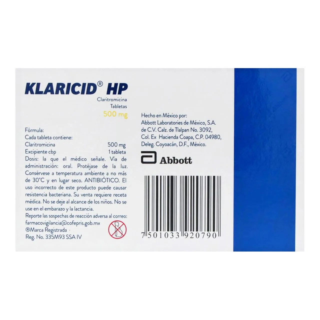 Klaricid Hp 500 Mg Con 10 Tabletas Compra en Prixz