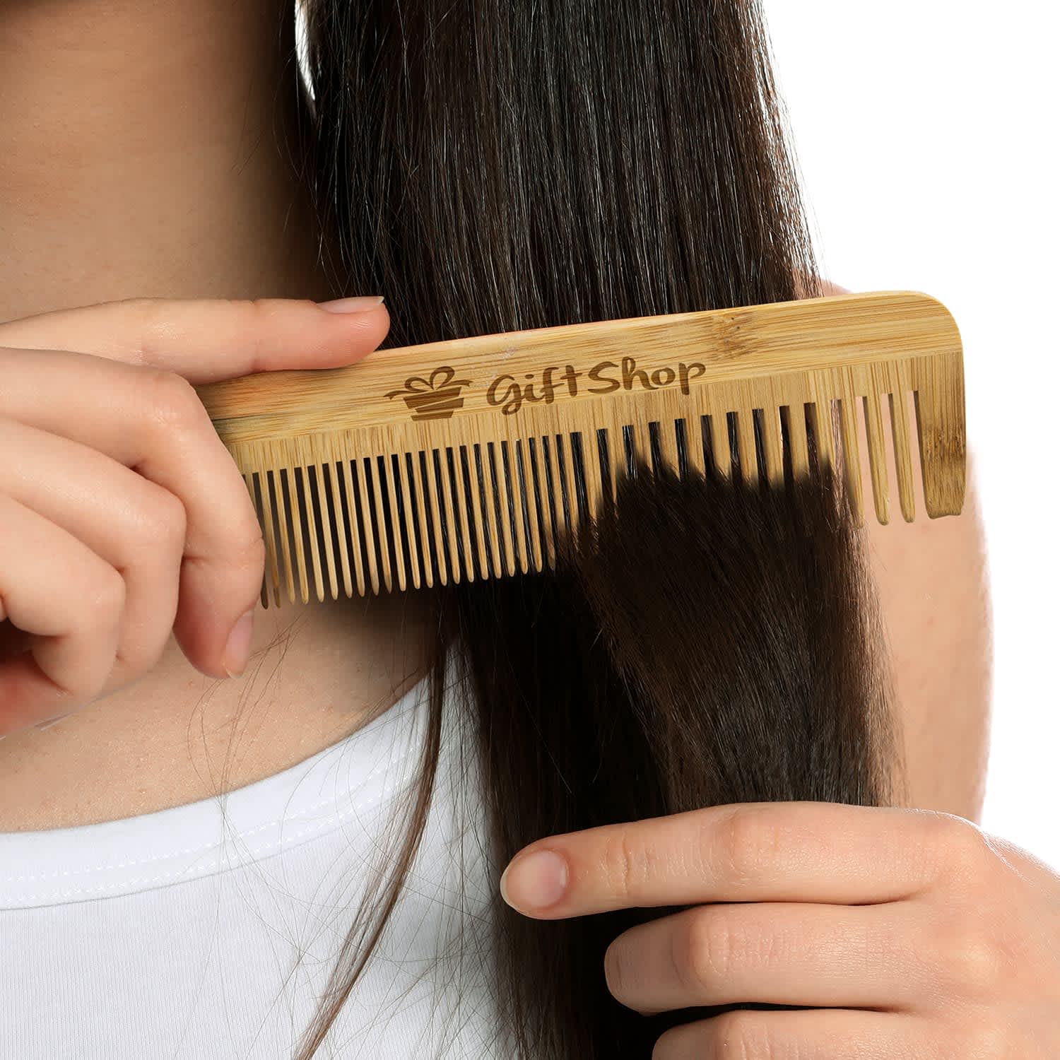 Bamboo Hair Comb Modern Promotions