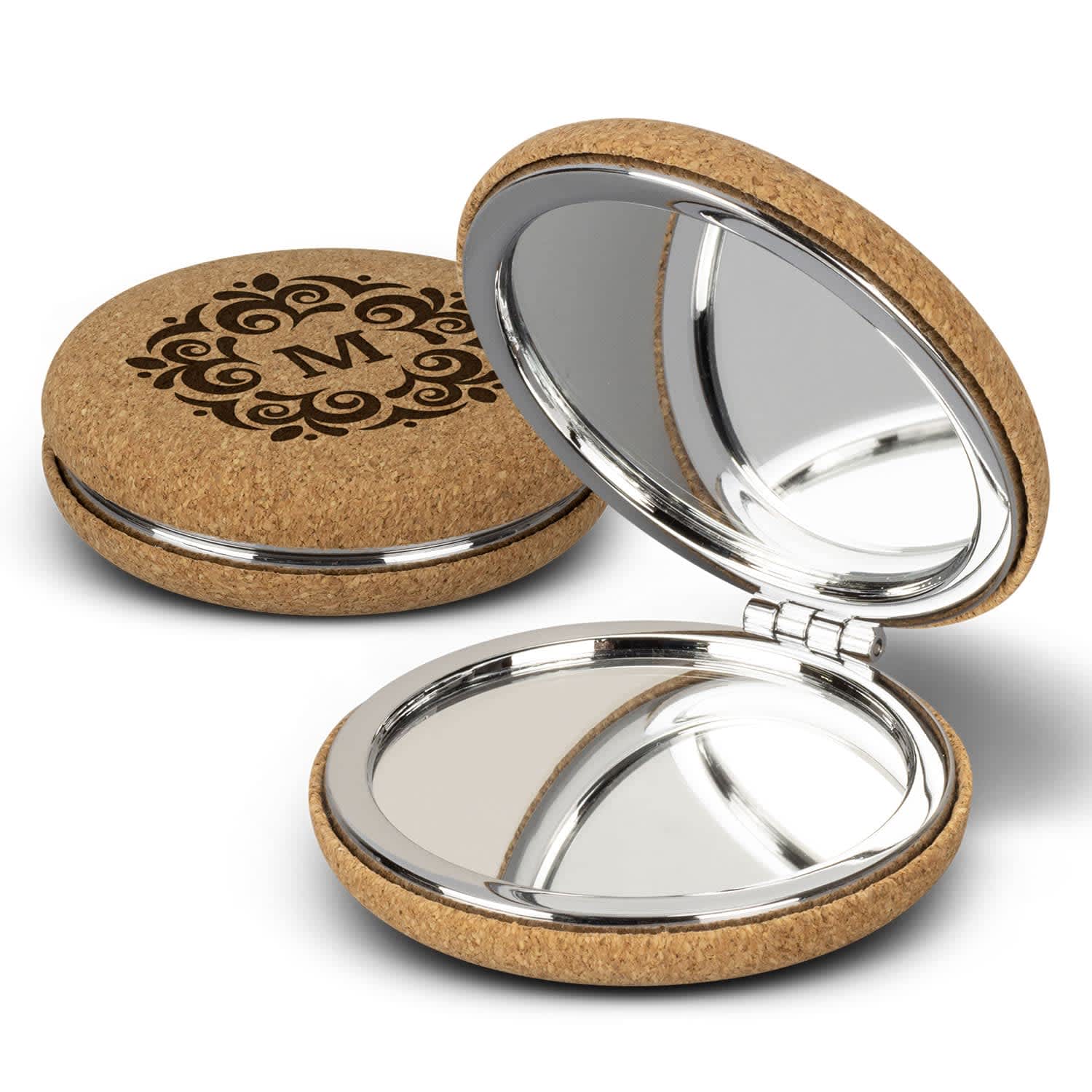 Cork Compact Mirror Modern Promotions