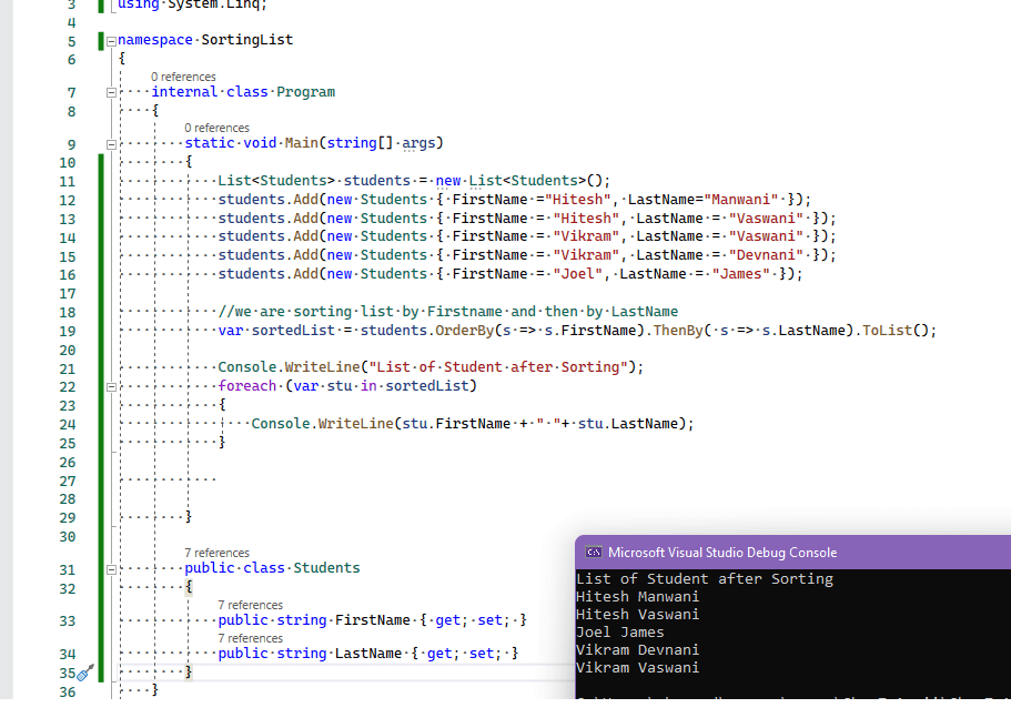 Multiple Fields Order By With Linq QA With Experts