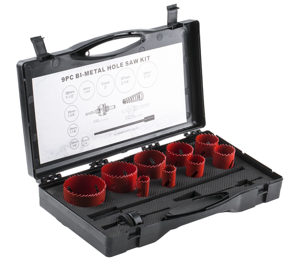 9 PIECE PLUMBERS HOLE SAW KIT RS Components Indonesia