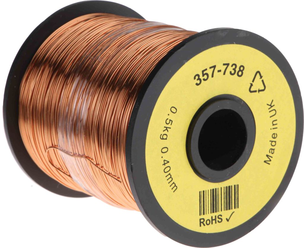 RS PRO Single Core 0.45mm diameter Copper Wire, 400m Long RS